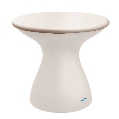 Ledge Lounger Autograph Standard Side Table - Cloud Lid, Cloud Base